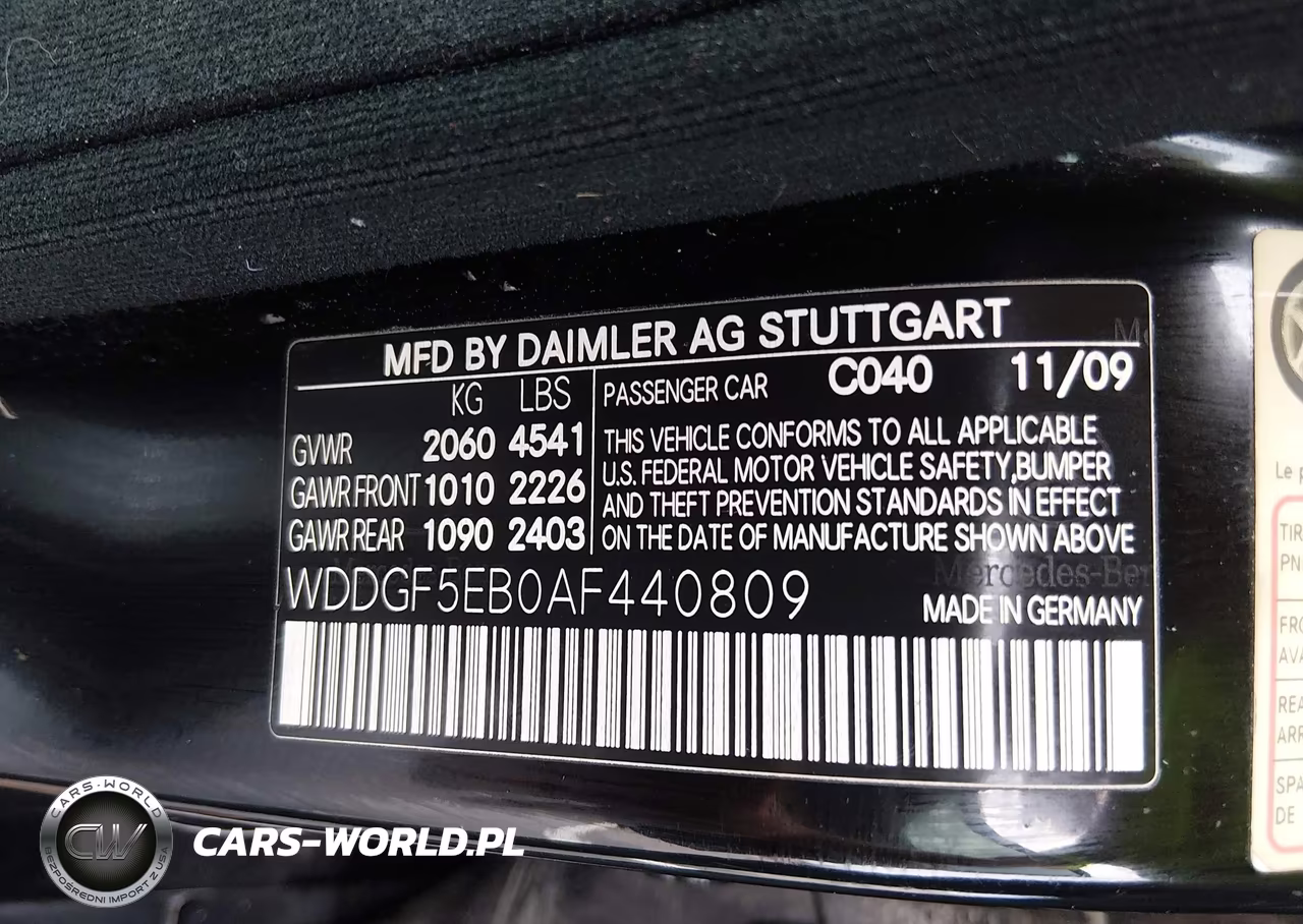 2010 Mercedes-Benz C 300 Luxury-Sport VIN:WDDGF5EB0AF440809 - 9