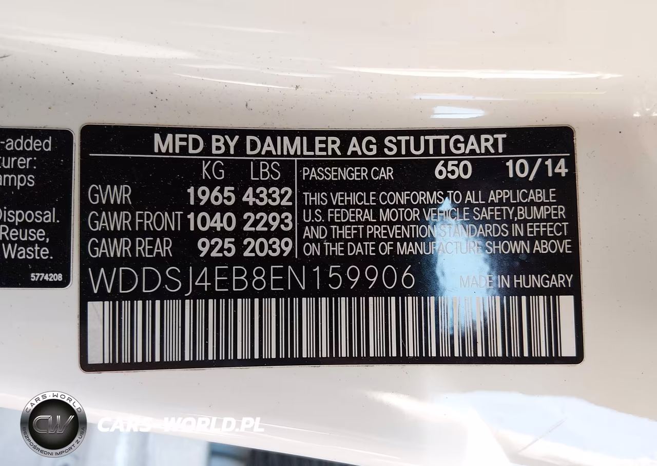 2014 Mercedes-Benz Cla 250 VIN:WDDSJ4EB8EN159906 - 9