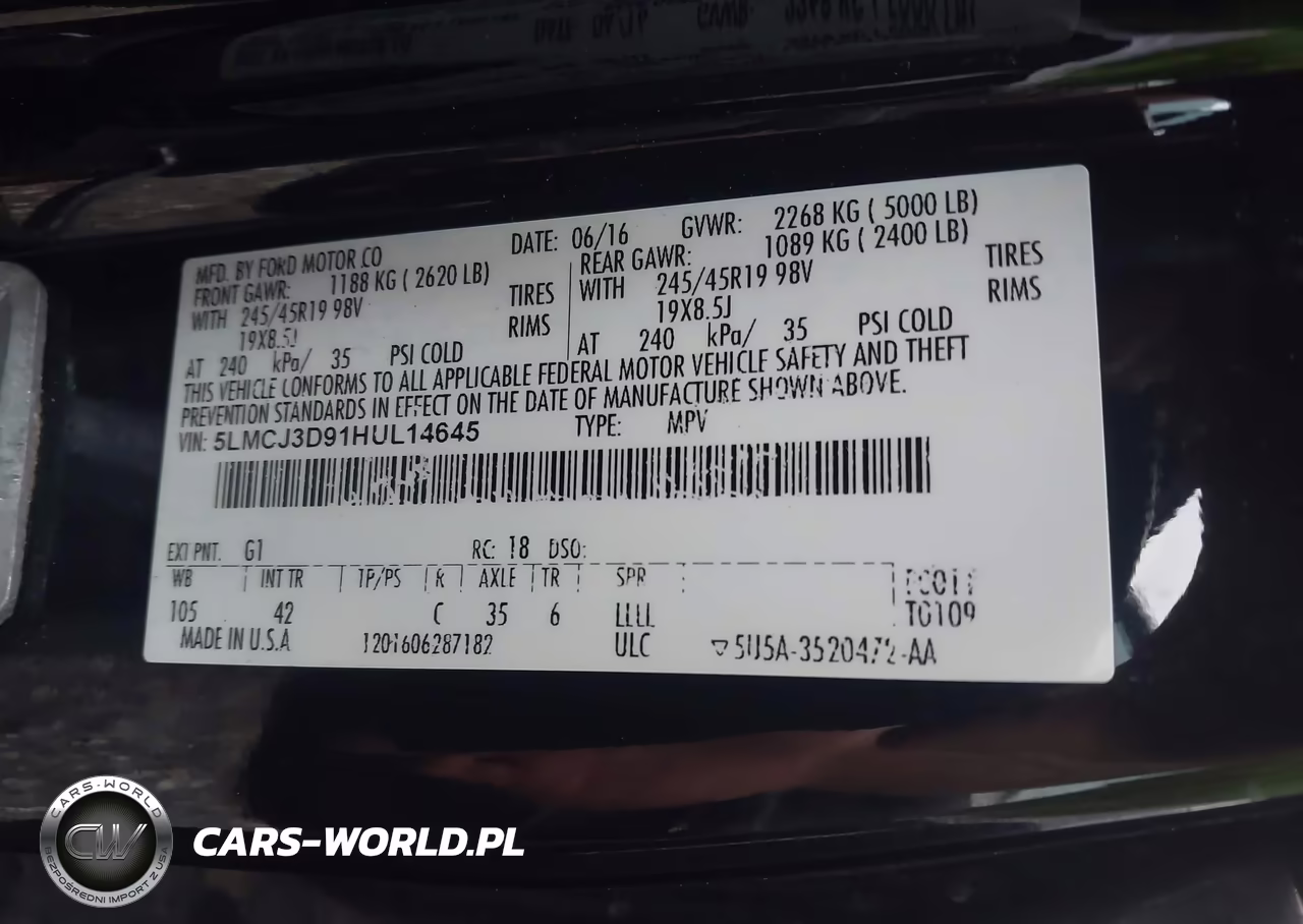 2017 Lincoln Mkc Reserve VIN:5LMCJ3D91HUL14645 - 9