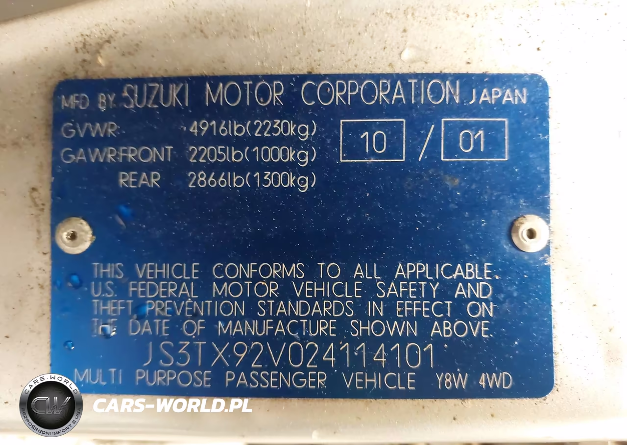 2002 Suzuki Xl-7 VIN:JS3TX92V024114101 - 9