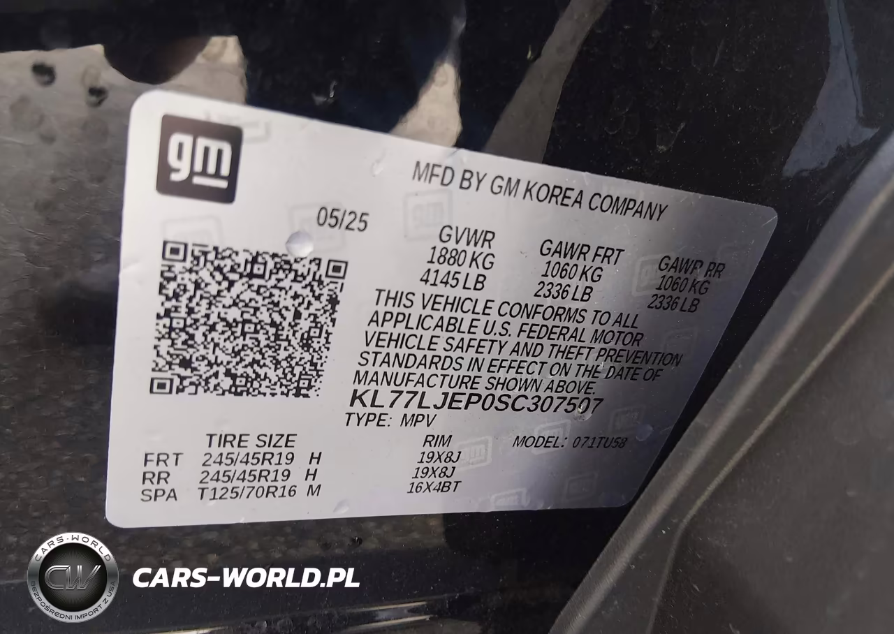 2025 Chevrolet Trax Fwd 2Rs VIN:KL77LJEP0SC307507 - 9