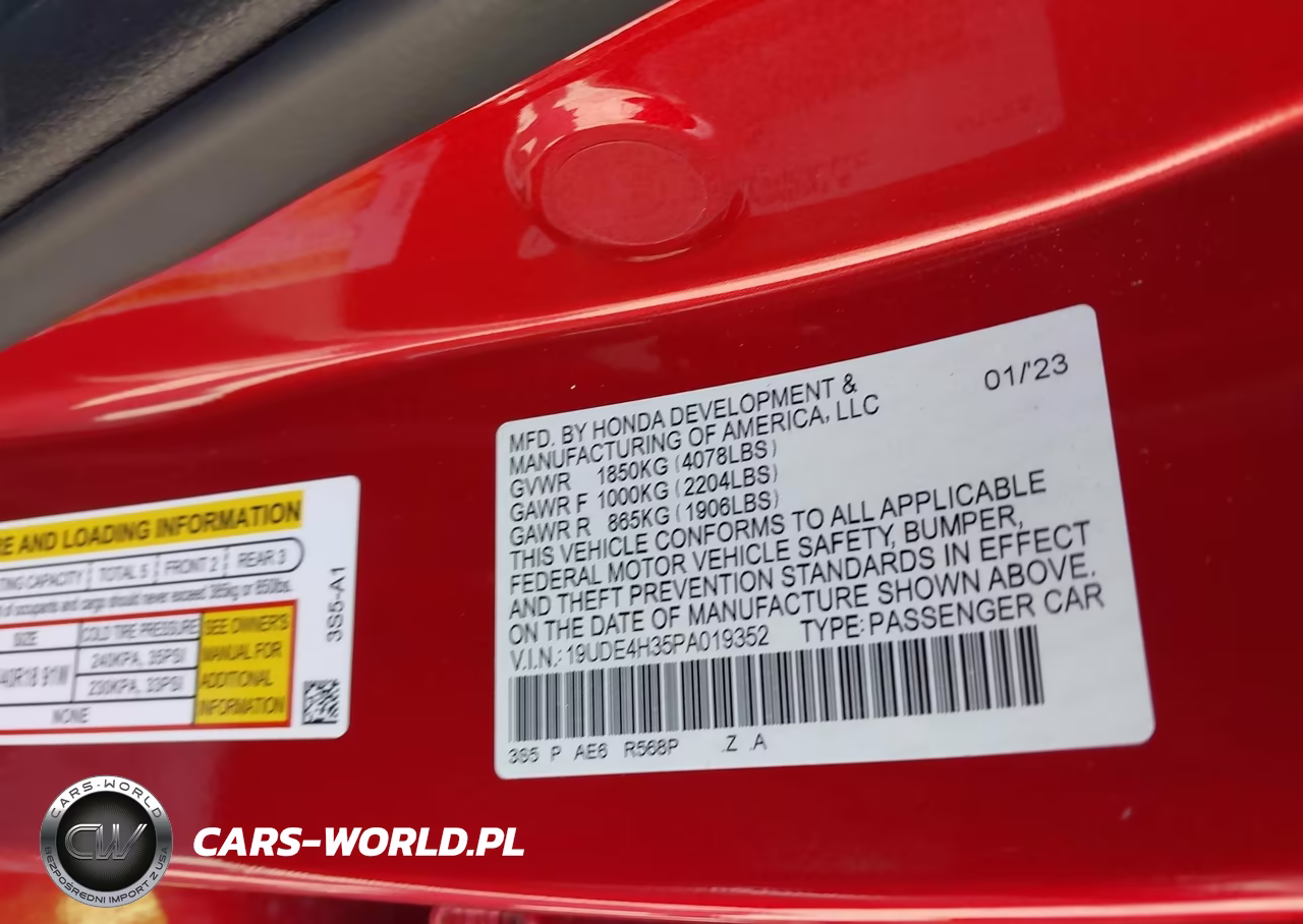 2023 Acura Integra A-Spec VIN:19UDE4H35PA019352 - 9