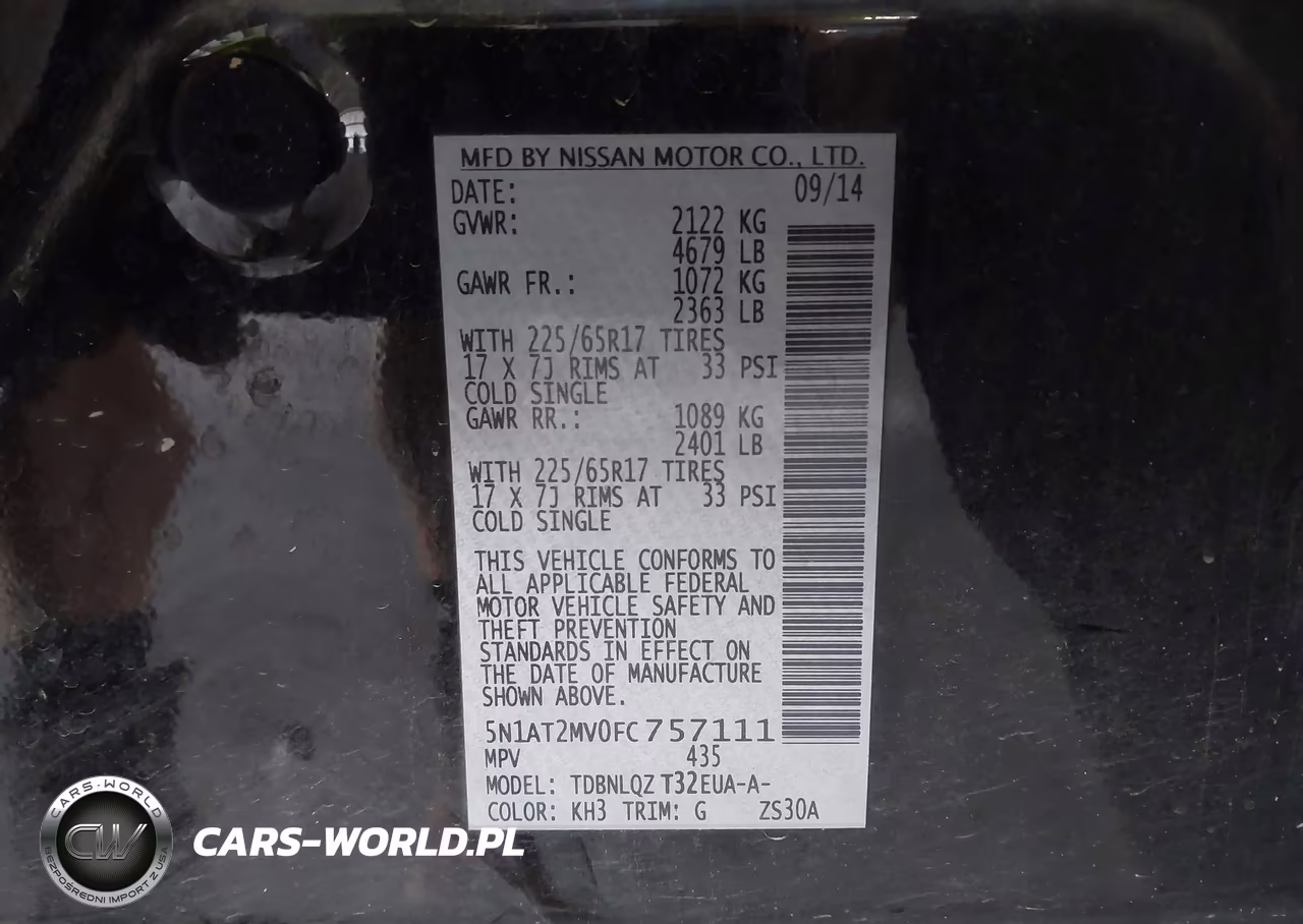 2015 Nissan Rogue Sv VIN:5N1AT2MV0FC757111 - 9