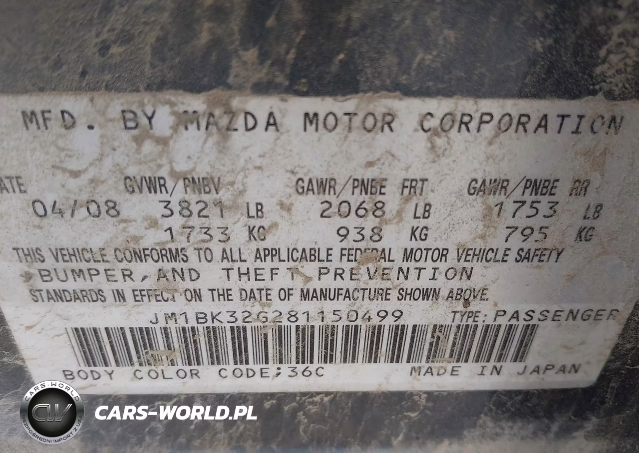 2008 Mazda Mazda3 I Touring Value VIN:JM1BK32G281150499 - 9