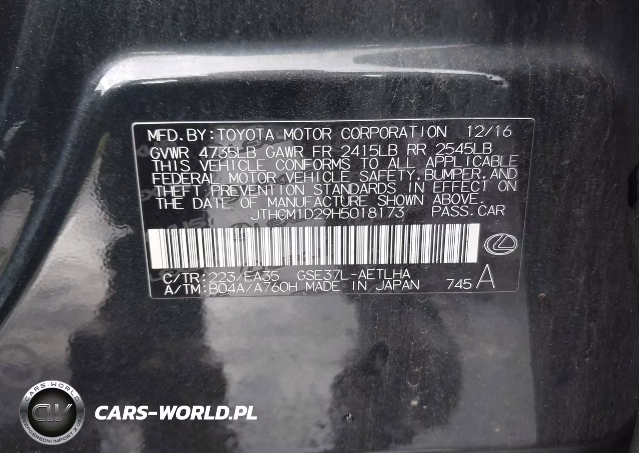 2017 Lexus Is 300 VIN:JTHCM1D29H5018173 - 9