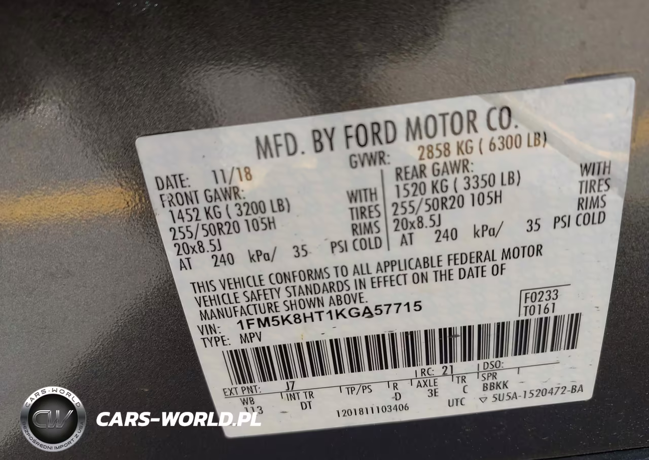 2019 Ford Explorer Platinum VIN:1FM5K8HT1KGA57715 - 9
