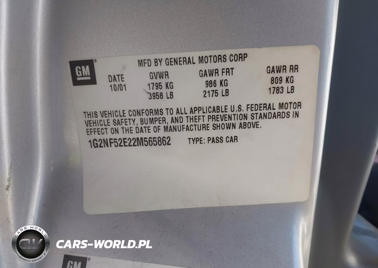 2002 Pontiac Grand Am Se1 VIN:1G2NF52E22M565862 - 9