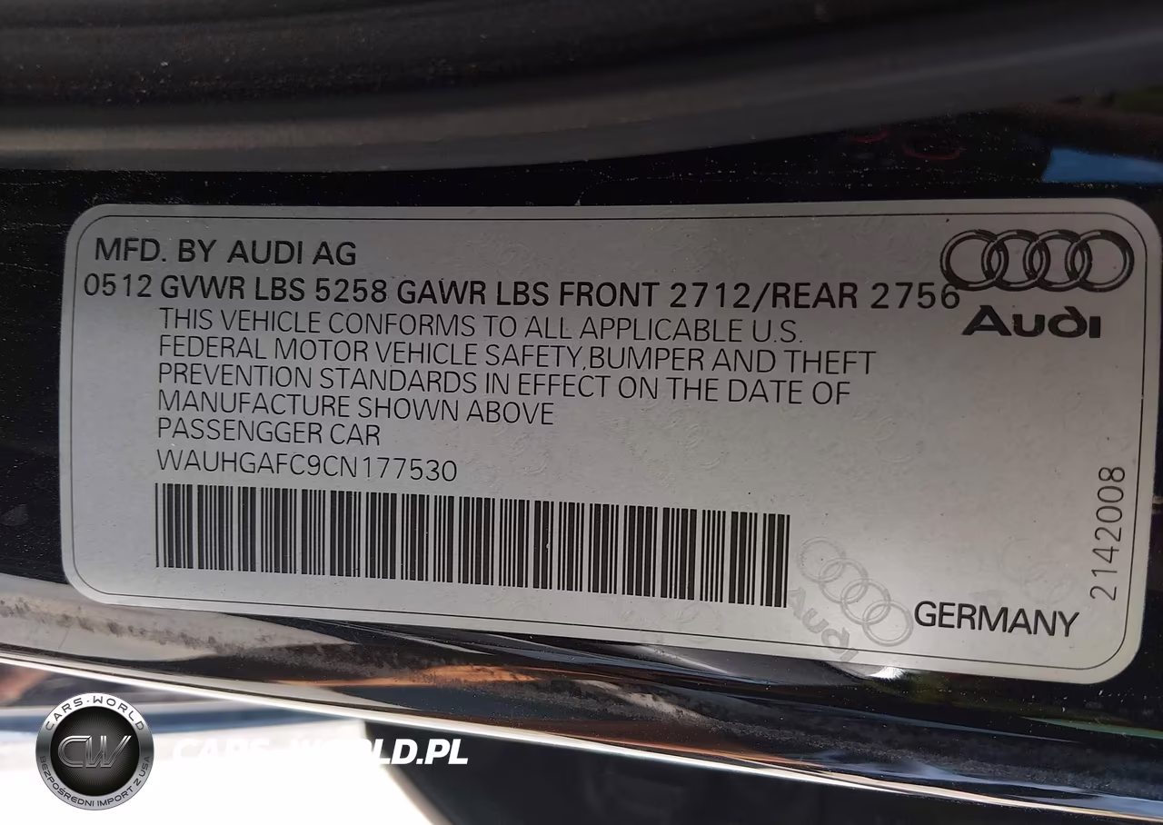 2012 Audi A6 3.0T Prestige VIN:WAUHGAFC9CN177530 - 9