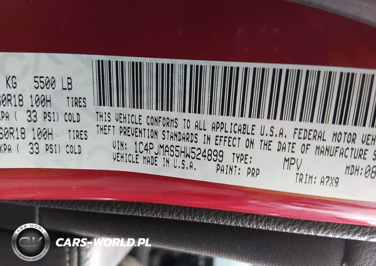 2017 Jeep Cherokee Altitude VIN:1C4PJMAS5HW524899 - 9