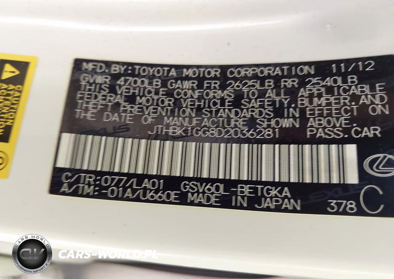 2013 Lexus Es 350 VIN:JTHBK1GG8D2036281 - 9