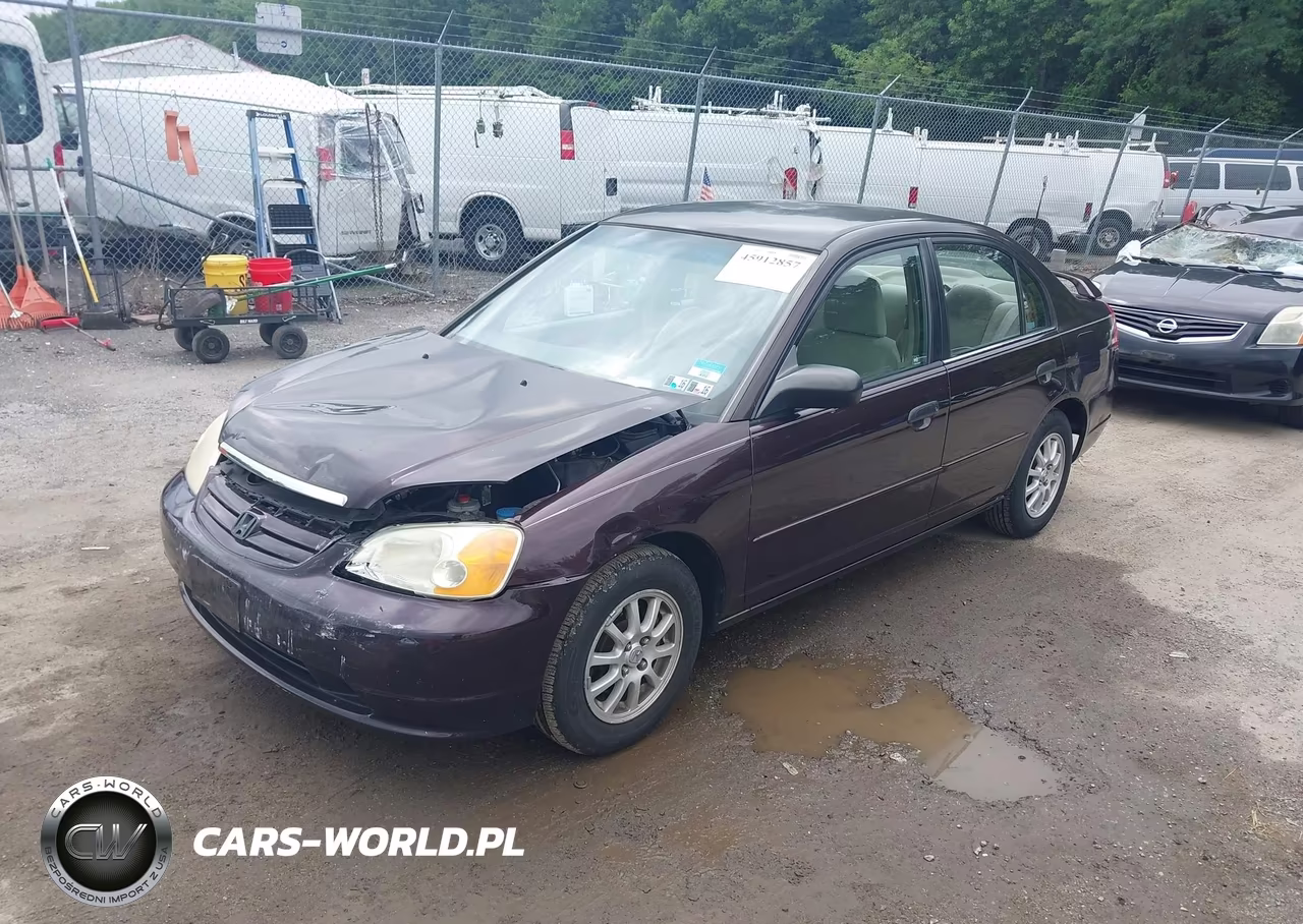 2001 Honda Civic Lx VIN:2HGES16511H516343 - 2