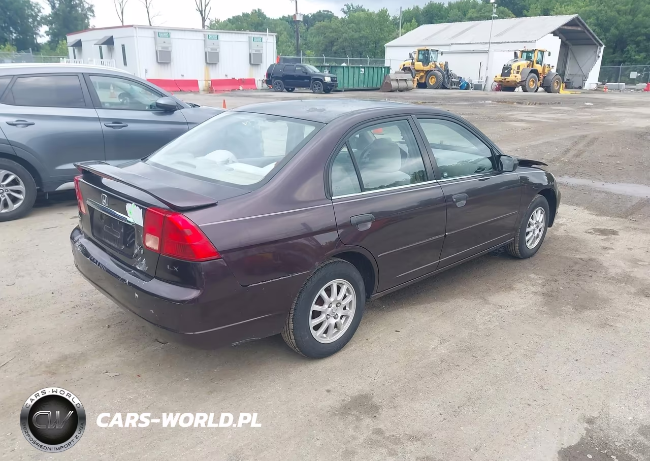 2001 Honda Civic Lx VIN:2HGES16511H516343 - 4