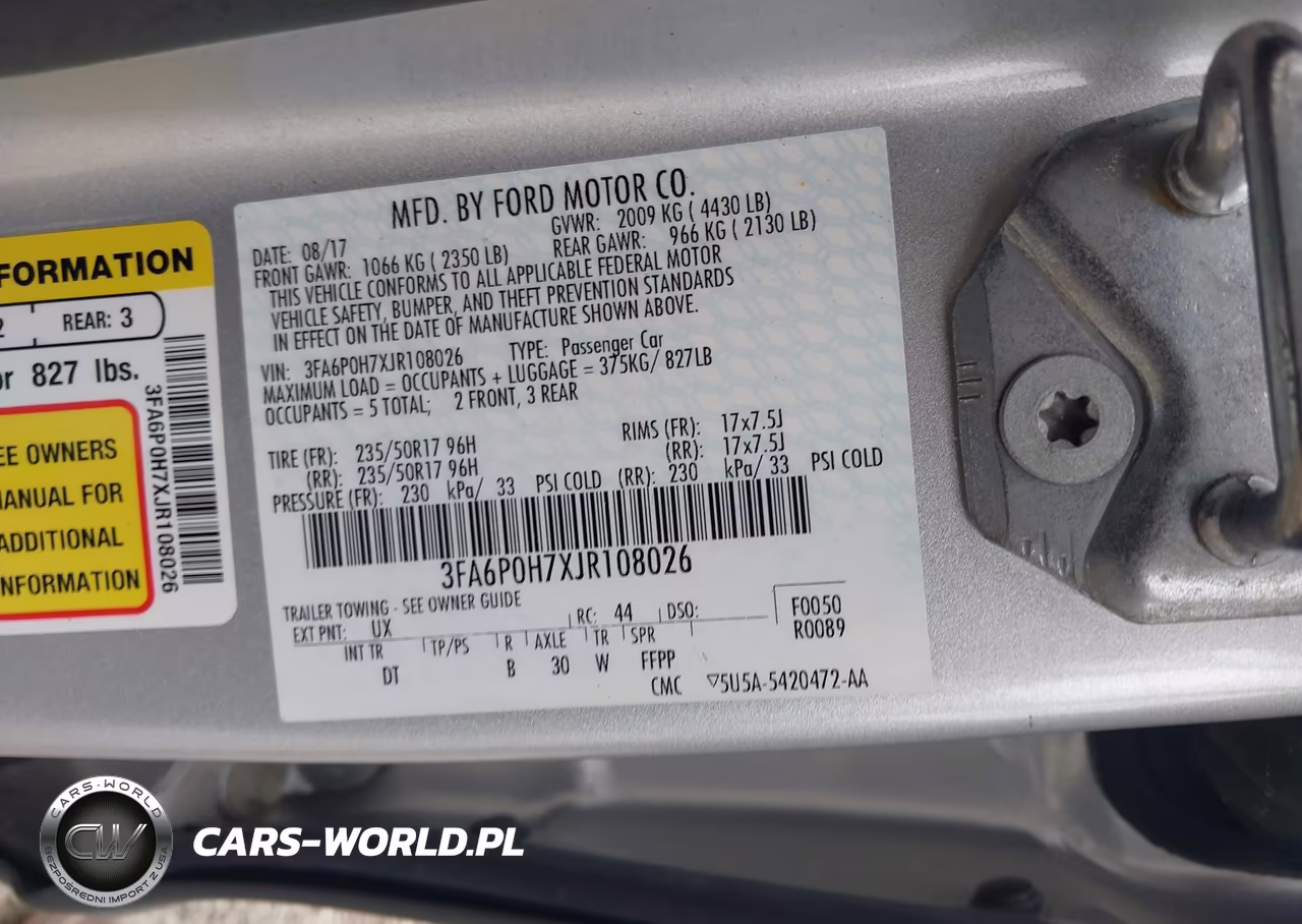 2018 Ford Fusion Se VIN:3FA6P0H7XJR108026 - 9