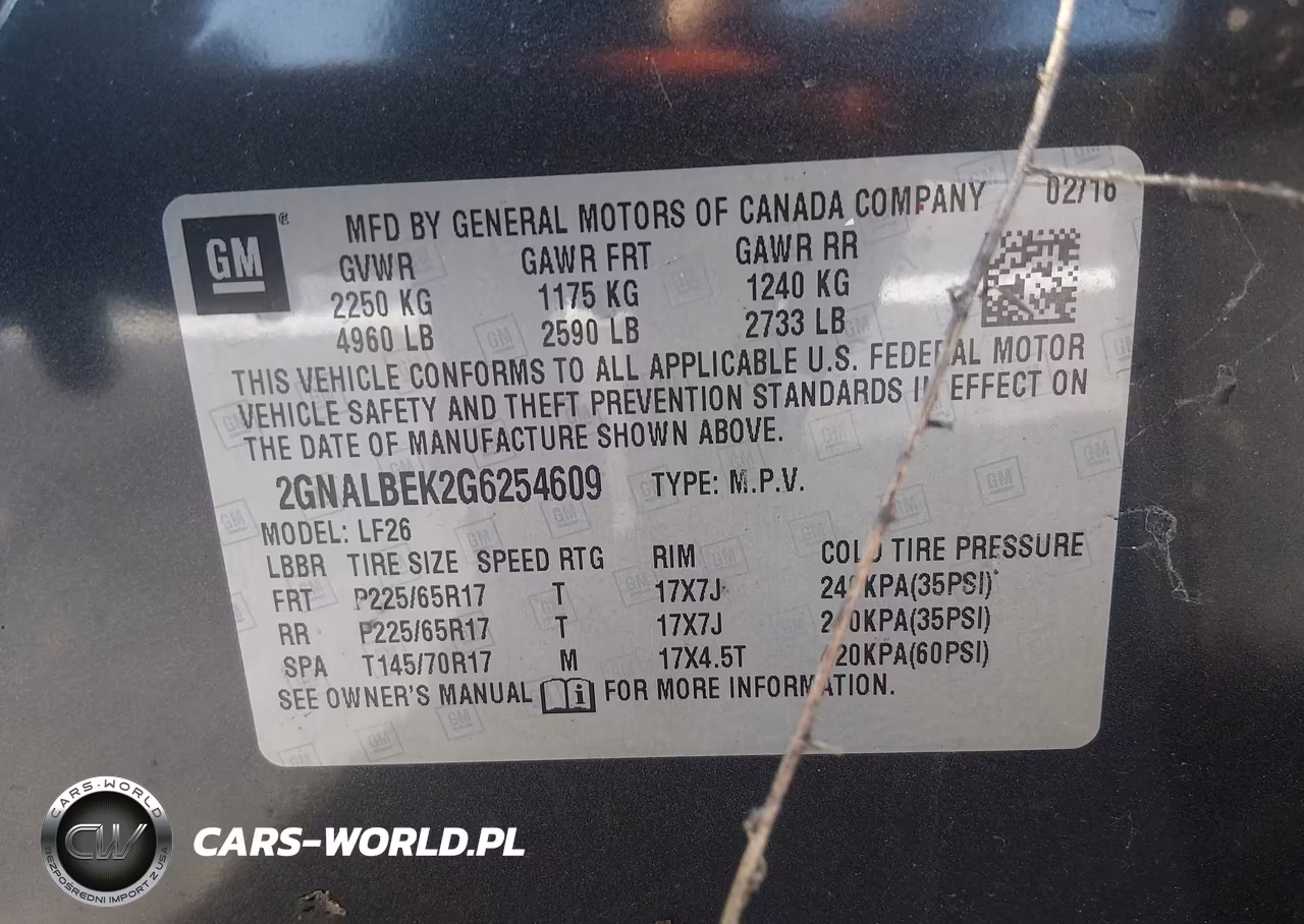 2016 Chevrolet Equinox Ls VIN:2GNALBEK2G6254609 - 9