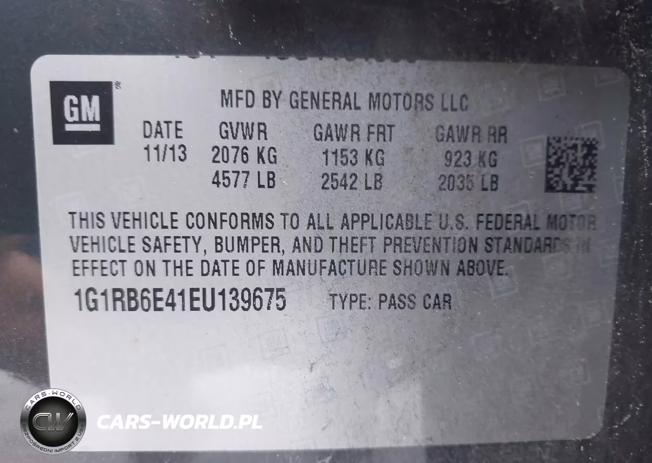 2014 Chevrolet Volt VIN:1G1RB6E41EU139675 - 9