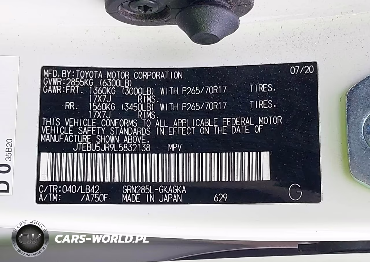 2020 Toyota 4Runner Sr5 Premium VIN:JTEBU5JR9L5832138 - 9