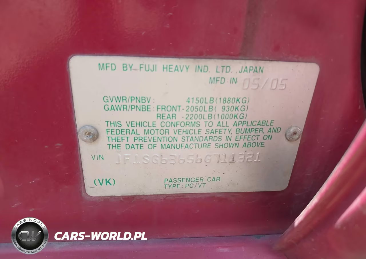 2006 Subaru Forester 2.5X VIN:JF1SG63656G711321 - 9