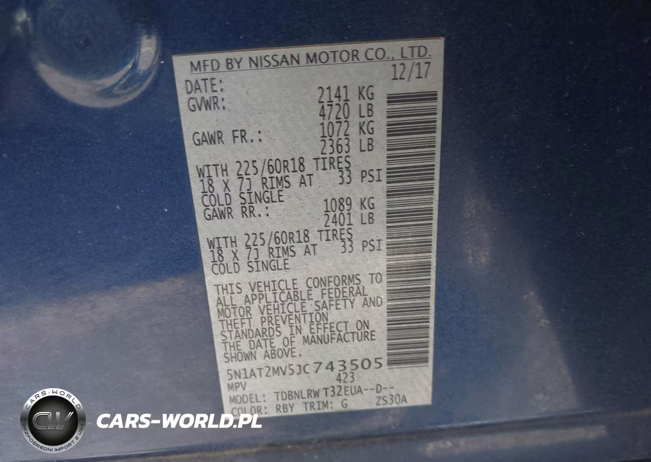 2018 Nissan Rogue Sl VIN:5N1AT2MV5JC743505 - 9