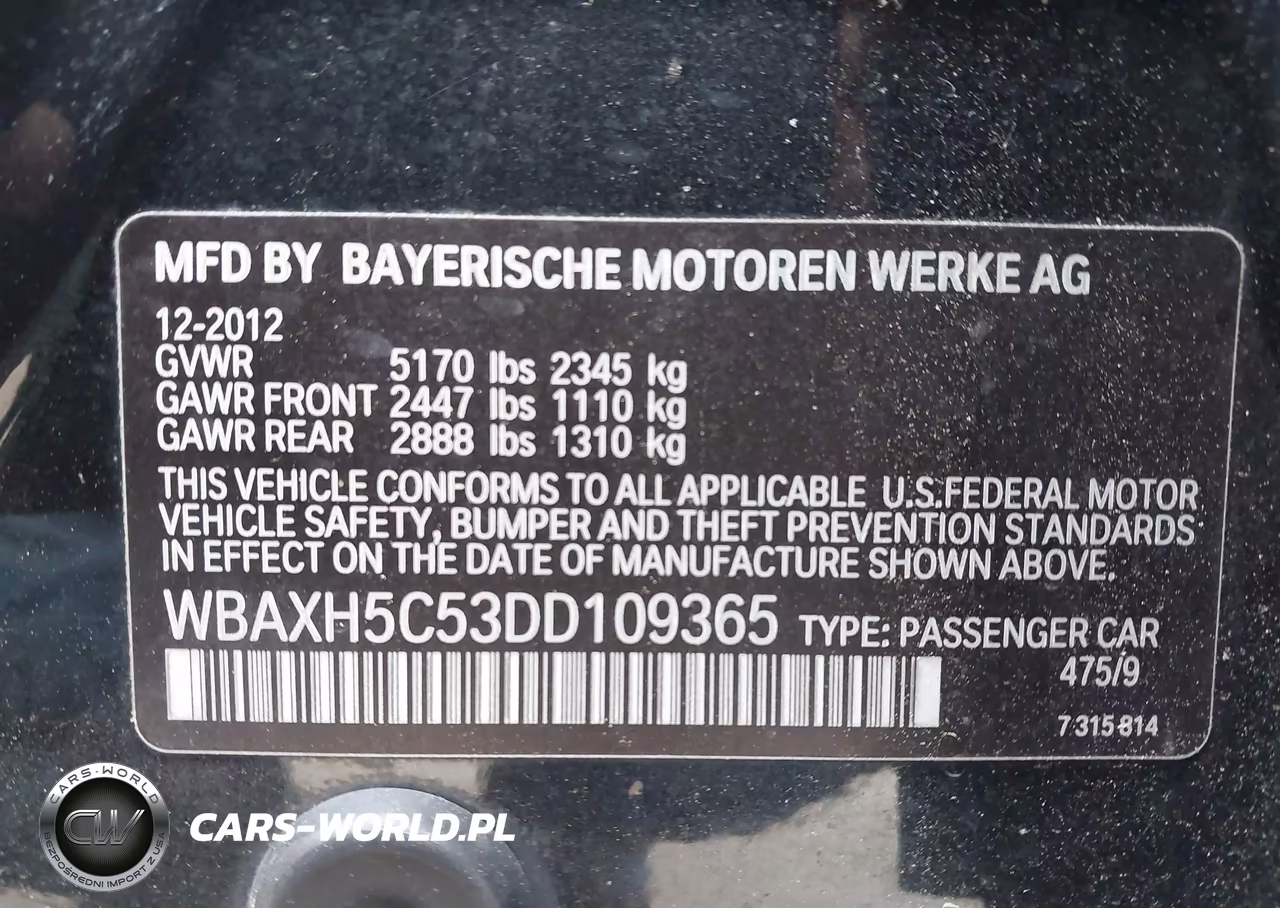 2013 BMW 528I xDrive VIN:WBAXH5C53DD109365 - 9