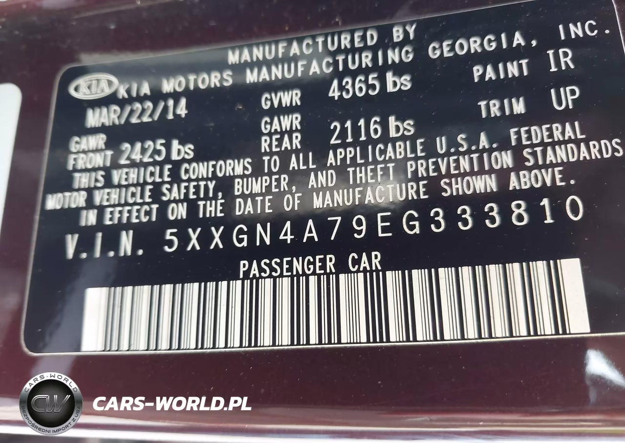 2014 Kia Optima Ex VIN:5XXGN4A79EG333810 - 9