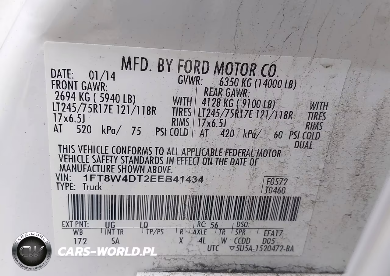 2014 Ford F-450 Lariat VIN:1FT8W4DT2EEB41434 - 9