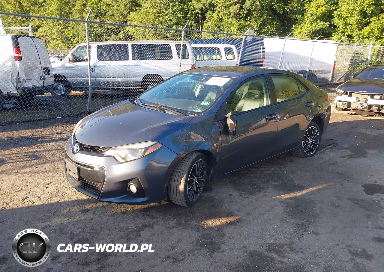 2015 Toyota Corolla S Plus VIN:2T1BURHE6FC256370 - 2