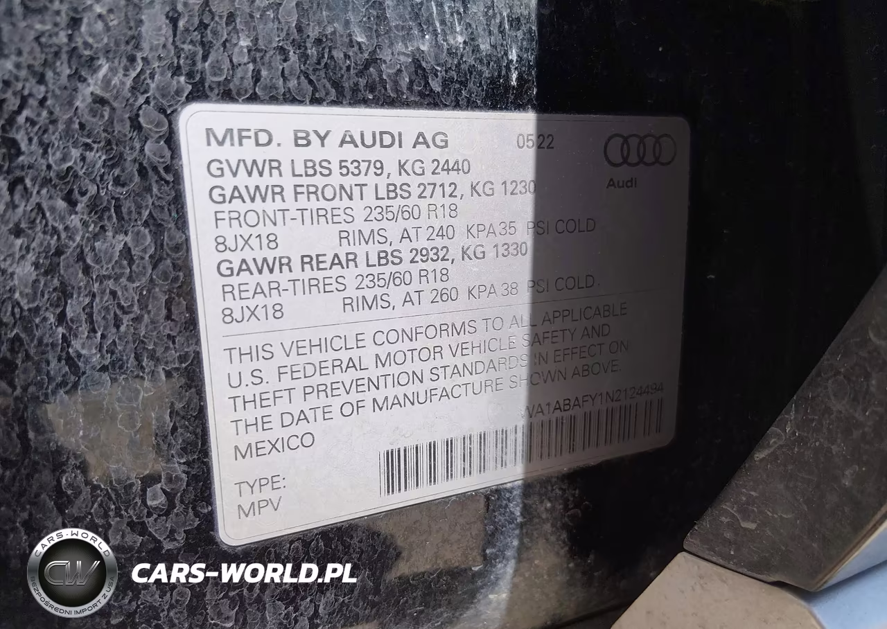 2022 Audi Q5 Premium 40 Tfsi Quattro S Tronic VIN:WA1ABAFY1N2124494 - 9