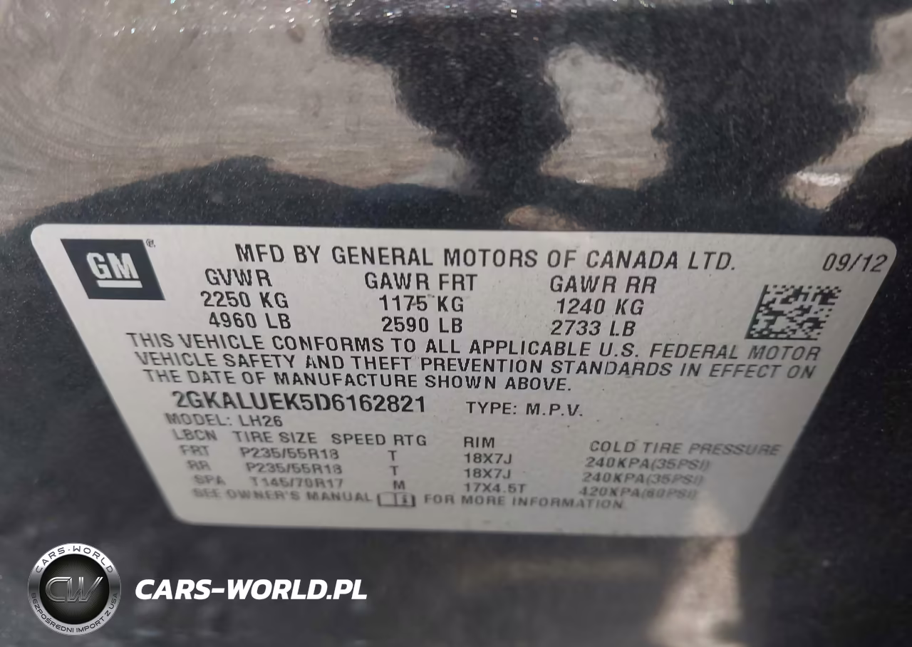 2013 GMC Terrain Slt-1 VIN:2GKALUEK5D6162821 - 9
