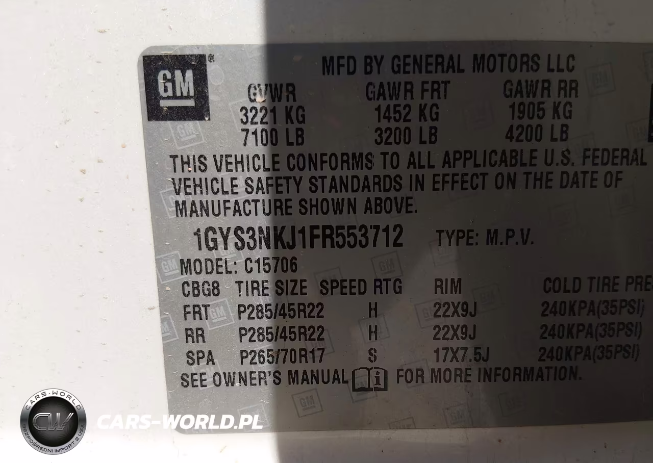 2015 Cadillac Escalade Premium VIN:1GYS3NKJ1FR553712 - 9