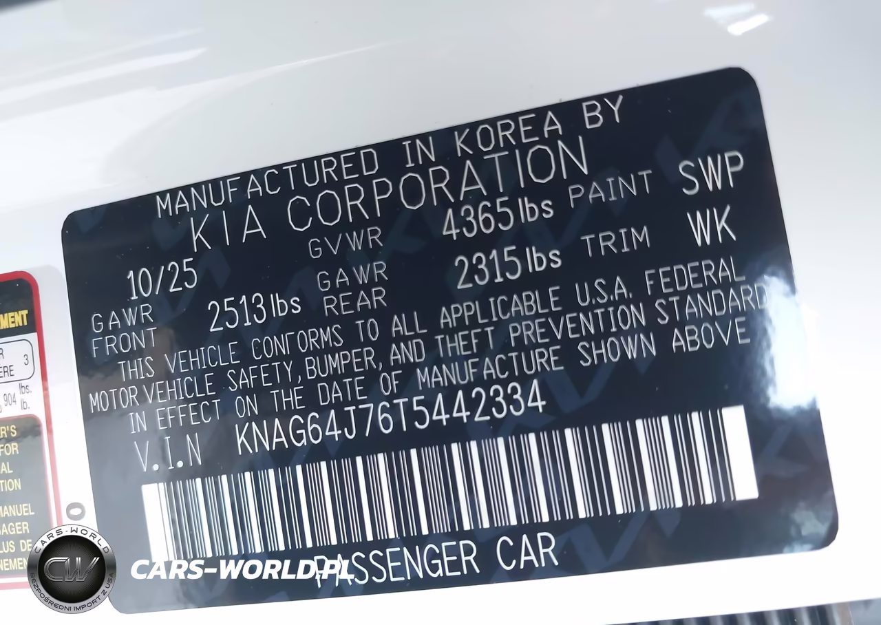 2026 Kia K5 Gt-Line Fwd VIN:KNAG64J76T5442334 - 9
