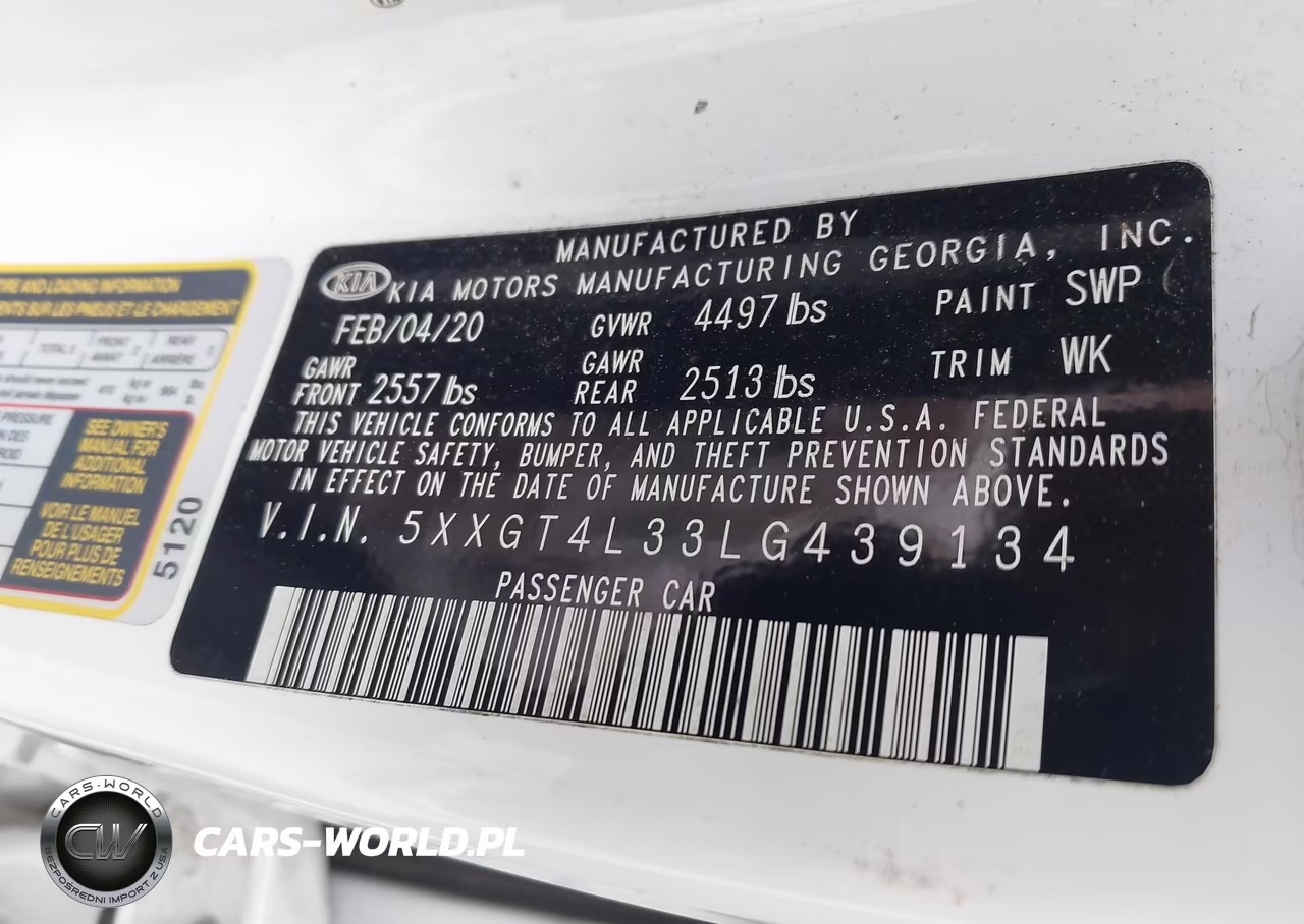 2020 Kia Optima Lx VIN:5XXGT4L33LG439134 - 9