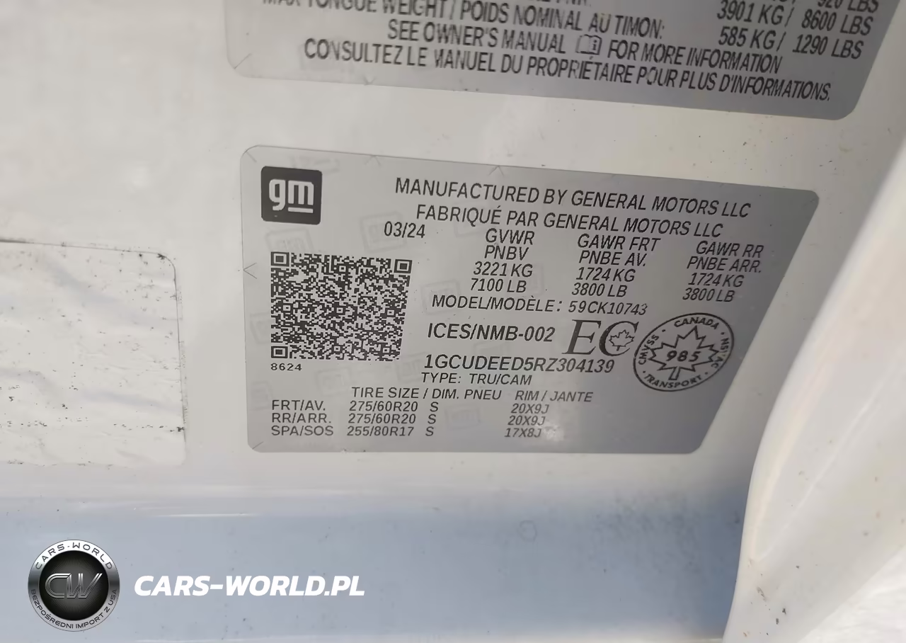 2024 Chevrolet Silverado 1500 Rst VIN:1GCUDEED5RZ304139 - 9