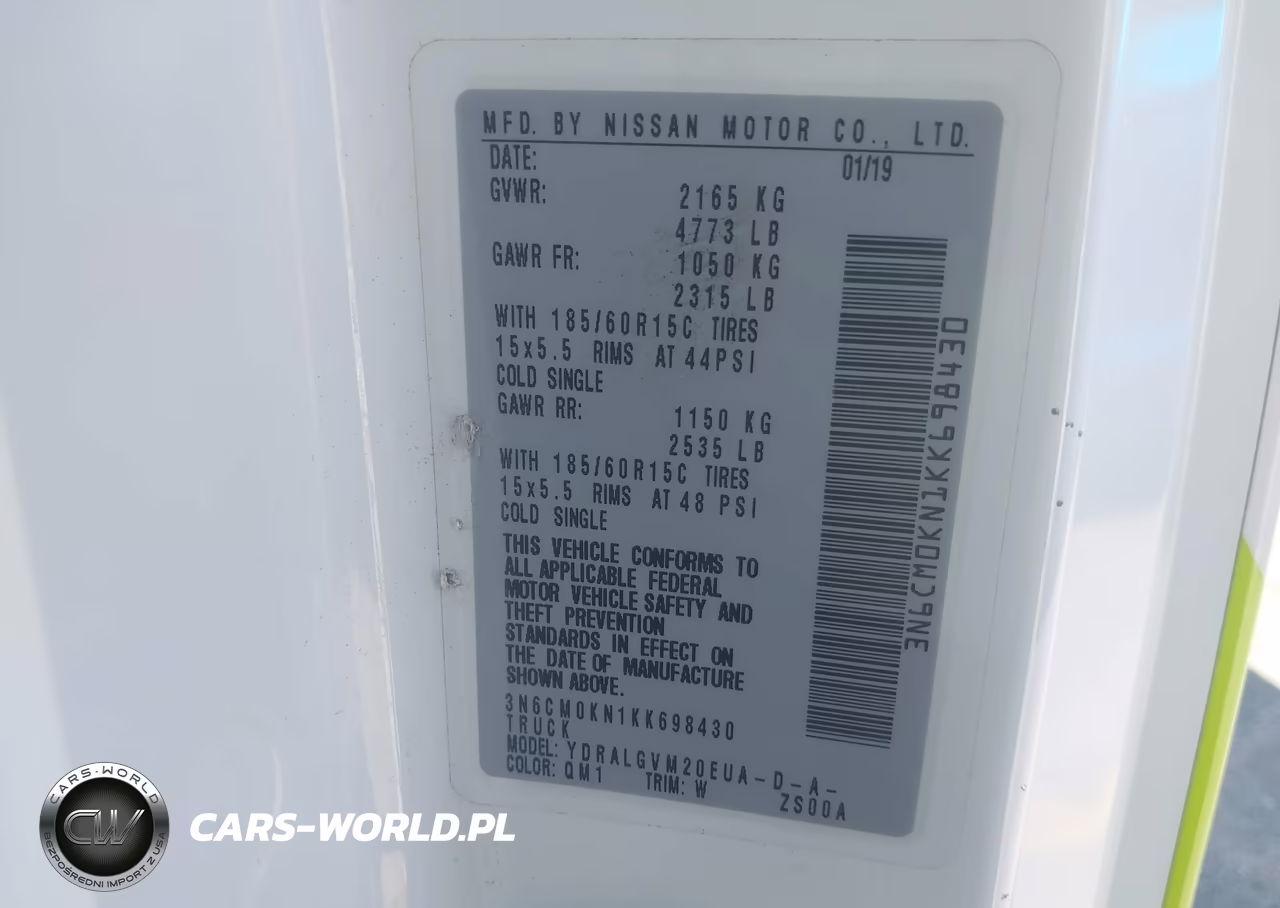 2019 Nissan Nv200 Sv VIN:3N6CM0KN1KK698430 - 9