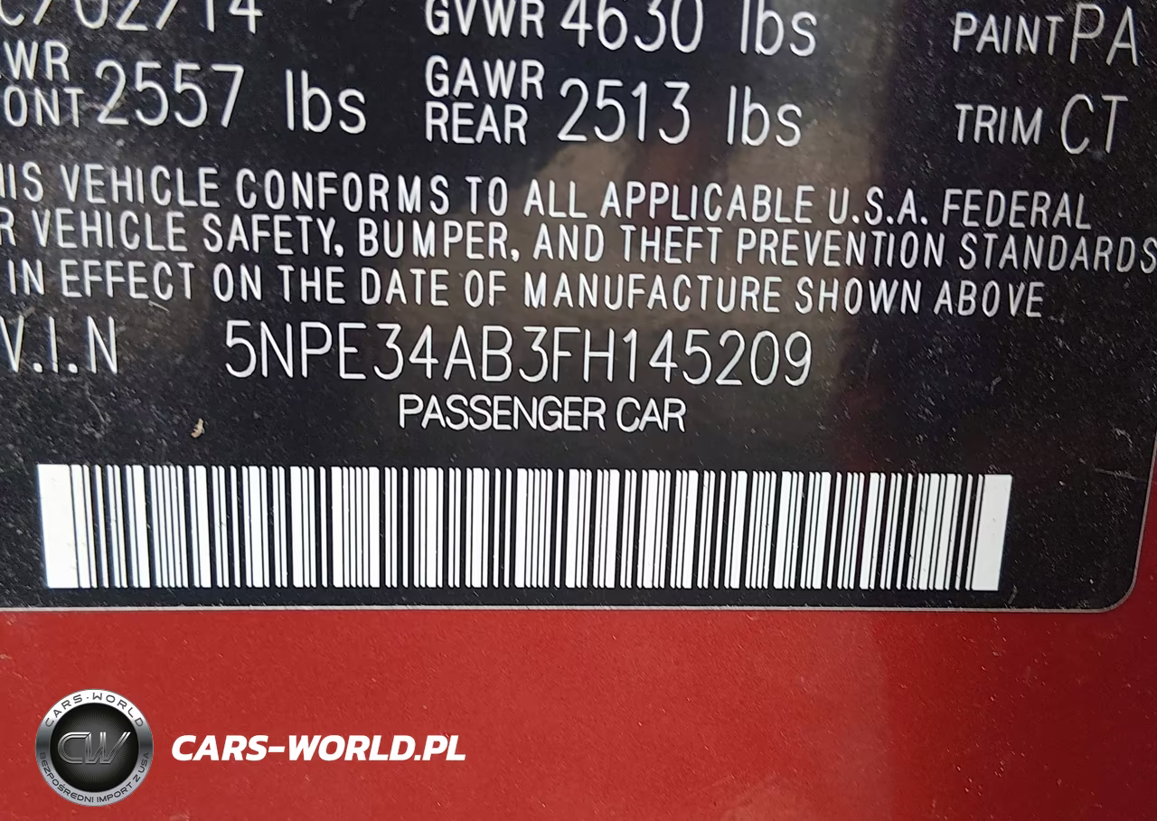 2015 Hyundai Sonata Limited 2.0T VIN:5NPE34AB3FH145209 - 9