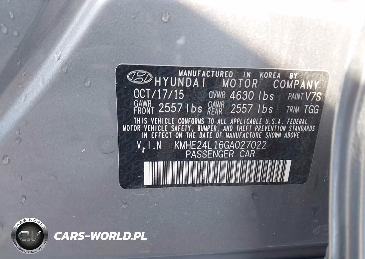 2016 Hyundai Sonata Hybrid Se VIN:KMHE24L16GA027022 - 9