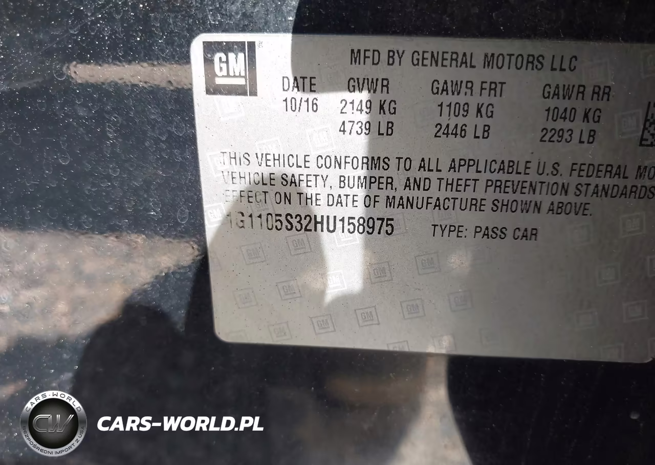 2017 Chevrolet Impala 1Lt VIN:1G1105S32HU158975 - 9