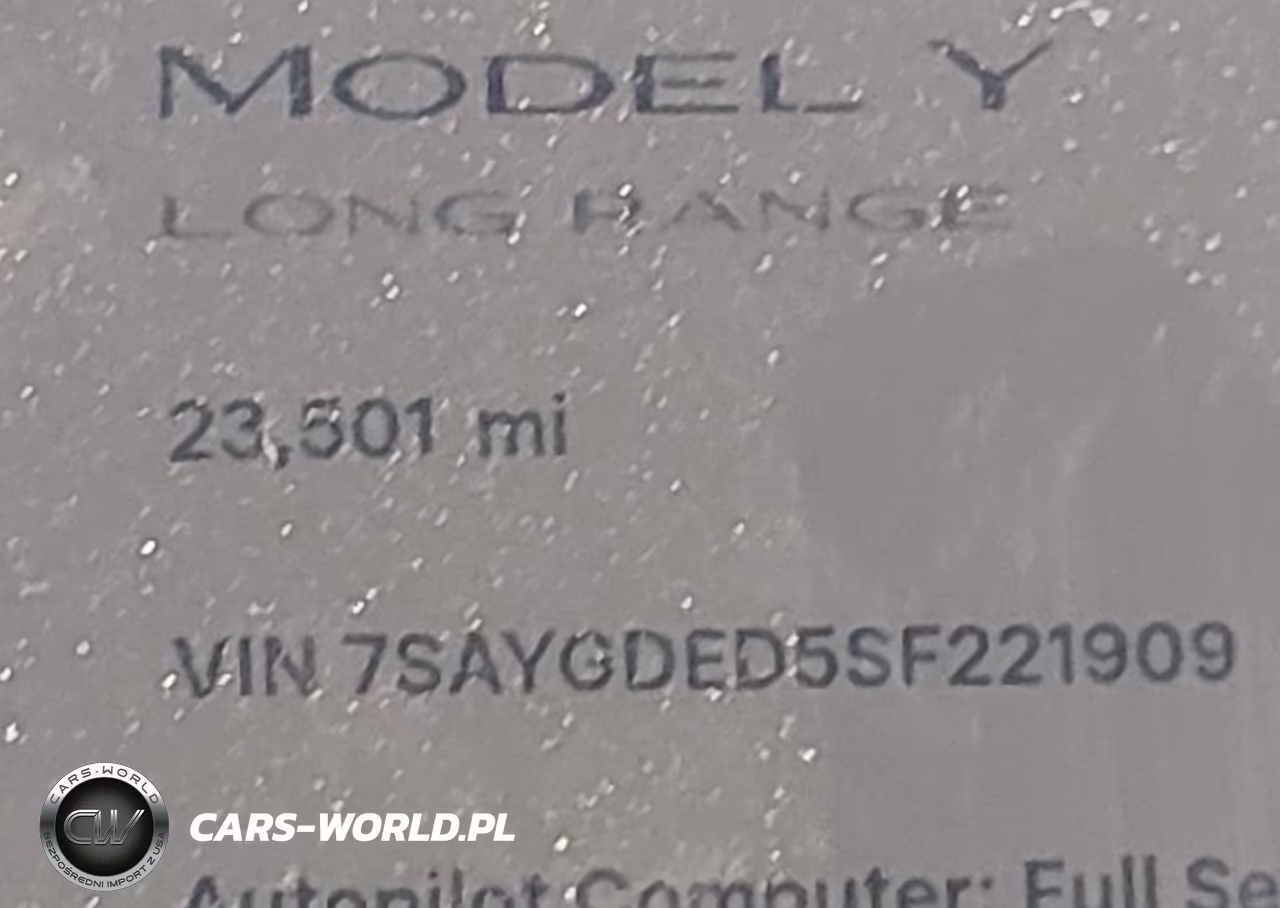 2025 Tesla Model Y Long Range Dual Motor Rear-Wheel Drive VIN:7SAYGDED5SF221909 - 14