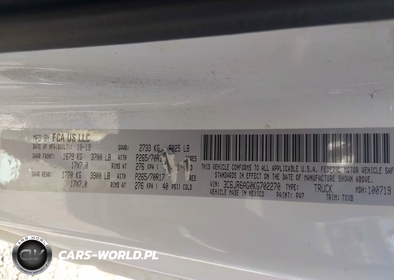 2019 Ram 1500 Classic Tradesman 4X2 6'4 Box VIN:3C6JR6AG0KG702270 - 9