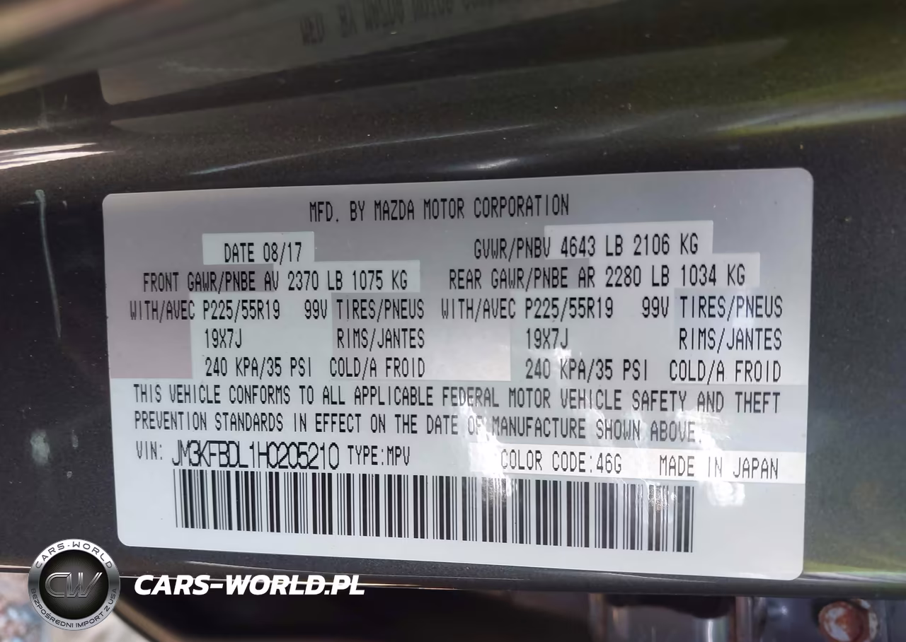 2017 Mazda Cx-5 Grand Select VIN:JM3KFBDL1H0205210 - 9