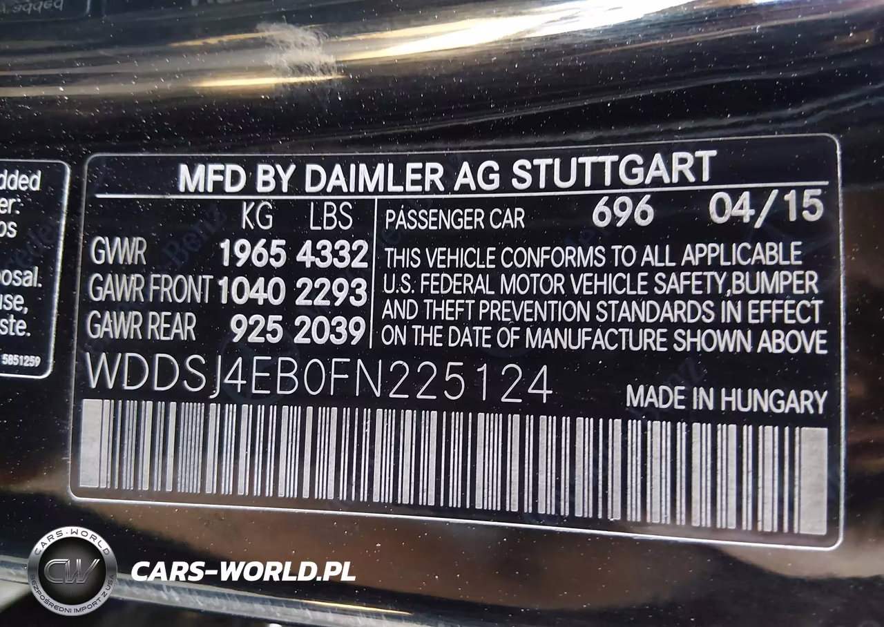 2015 Mercedes-Benz Cla 250 VIN:WDDSJ4EB0FN225124 - 9