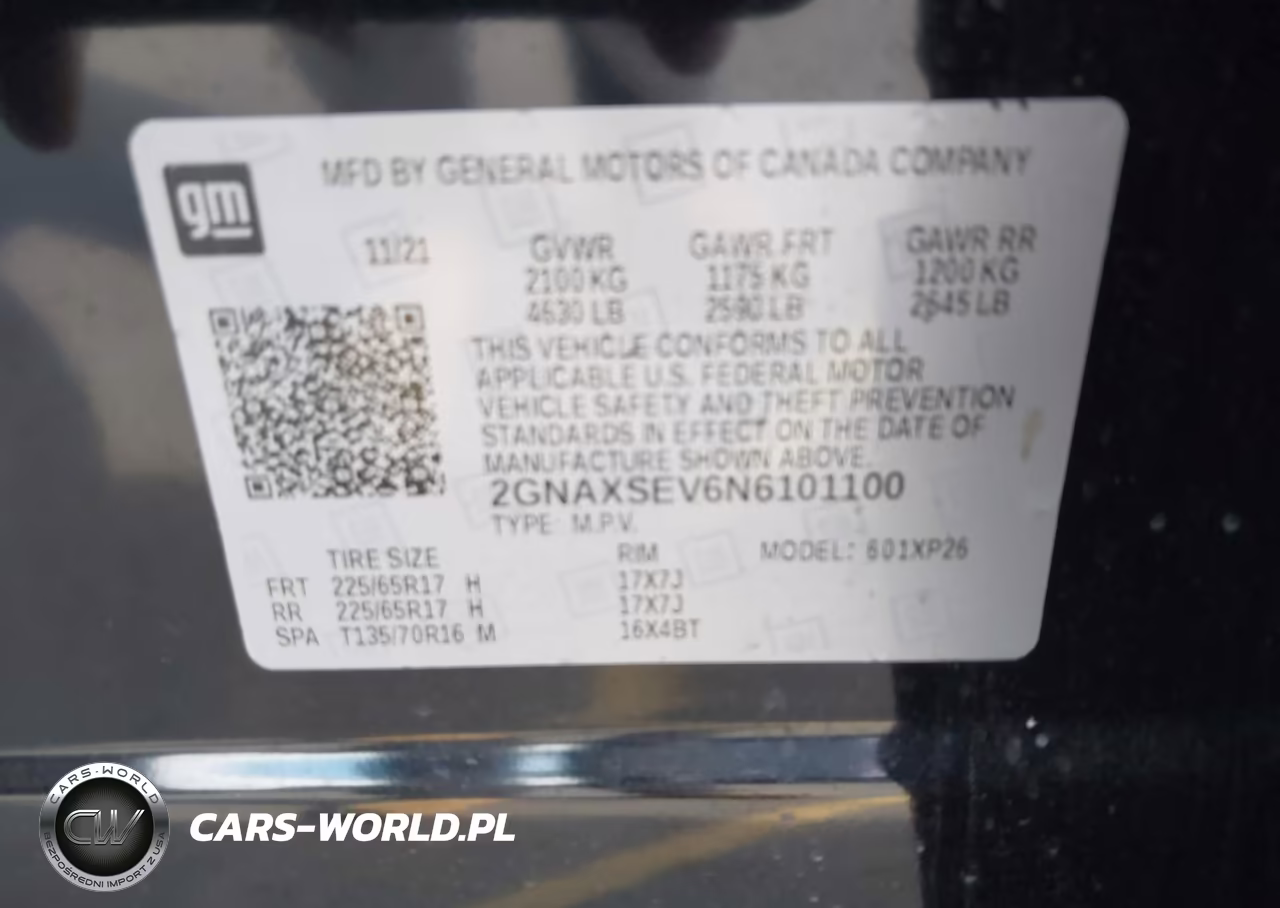 2022 Chevrolet Equinox Awd Ls VIN:2GNAXSEV6N6101100 - 9