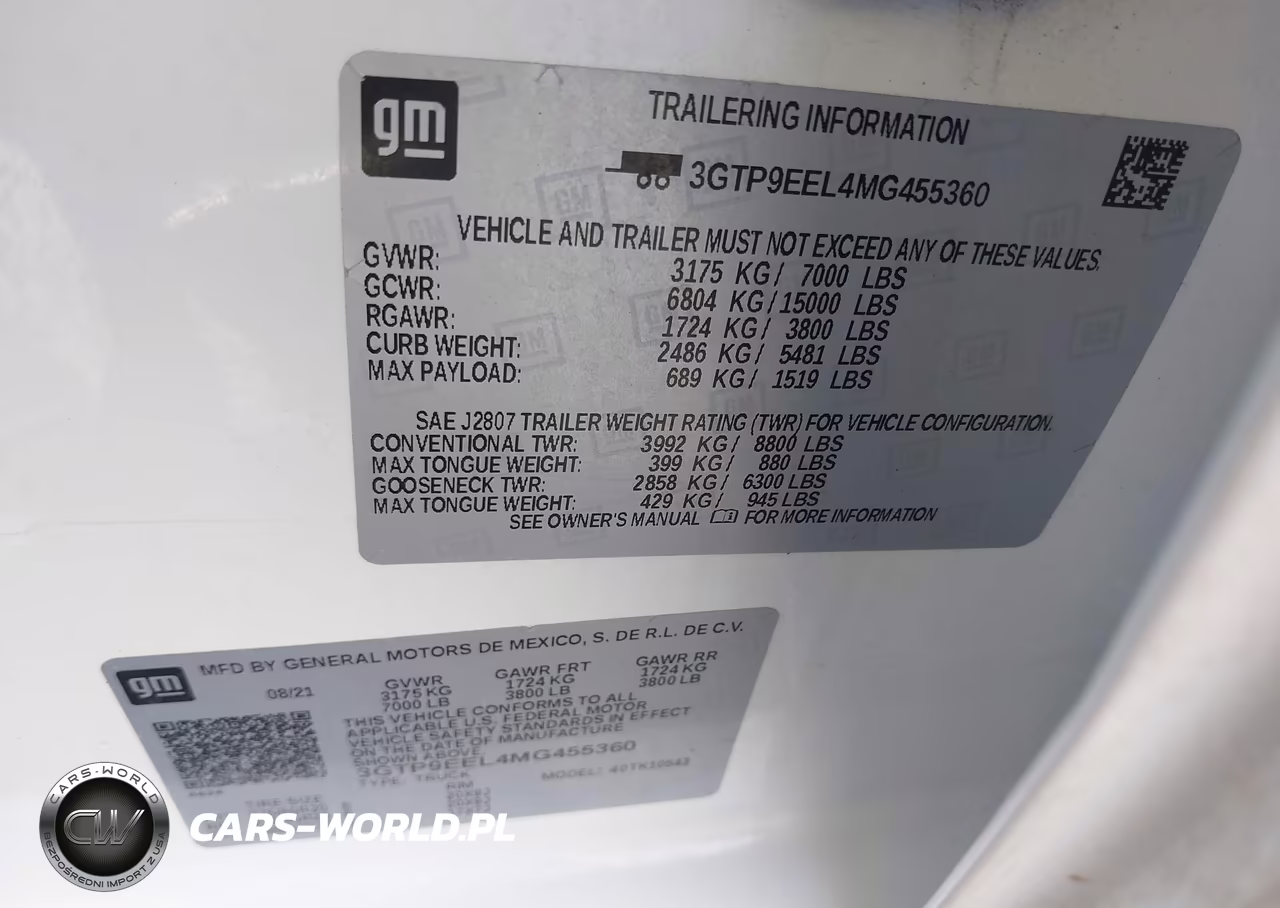 2021 GMC Sierra 1500 4Wd Short Box At4 VIN:3GTP9EEL4MG455360 - 9