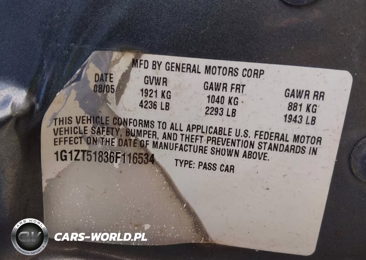 2006 Chevrolet Malibu Lt VIN:1G1ZT51836F116534 - 9