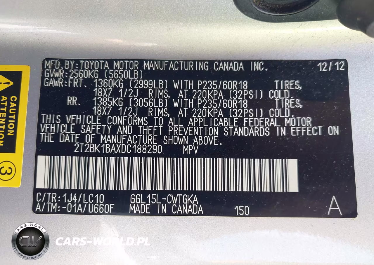 2013 Lexus Rx 350 VIN:2T2BK1BAXDC188290 - 9
