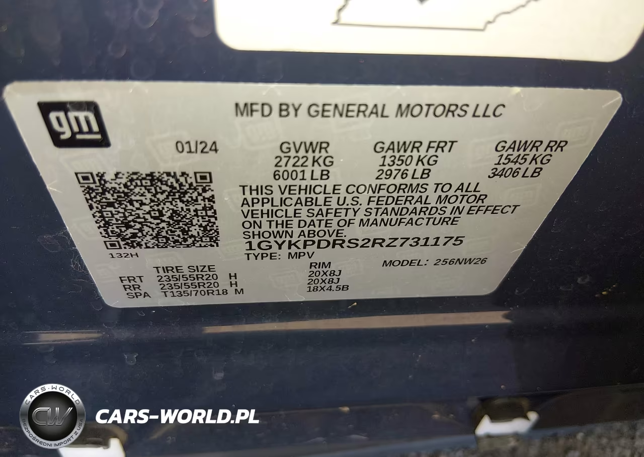 2024 Cadillac Xt6 Awd Premium Luxury VIN:1GYKPDRS2RZ731175 - 9