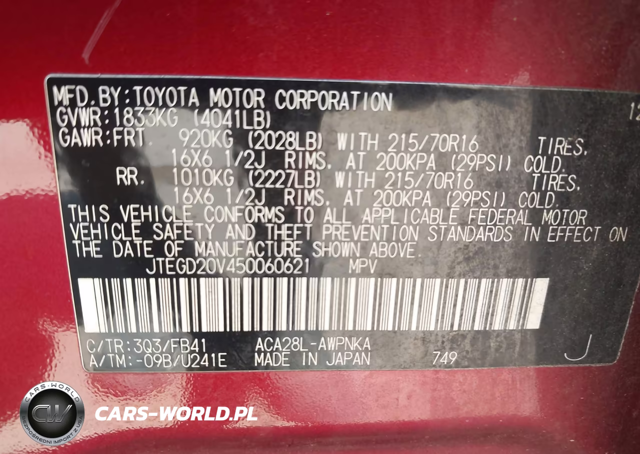 2005 Toyota Rav4 VIN:JTEGD20V450060621 - 9