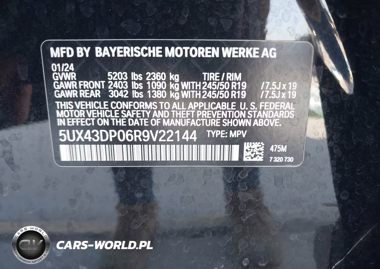2024 BMW X3 Sdrive30I VIN:5UX43DP06R9V22144 - 9