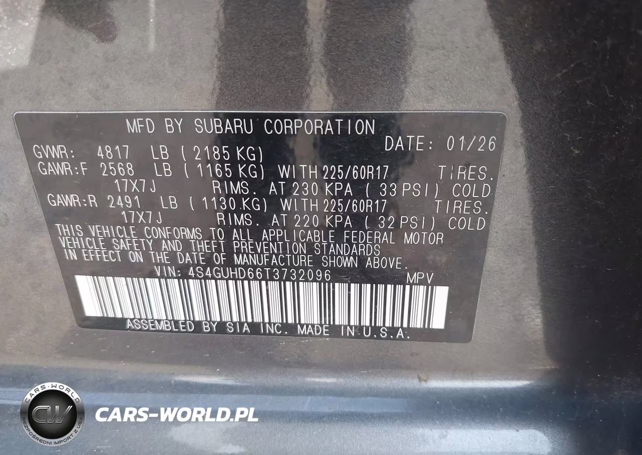 2026 Subaru Crosstrek Premium VIN:4S4GUHD66T3732096 - 9