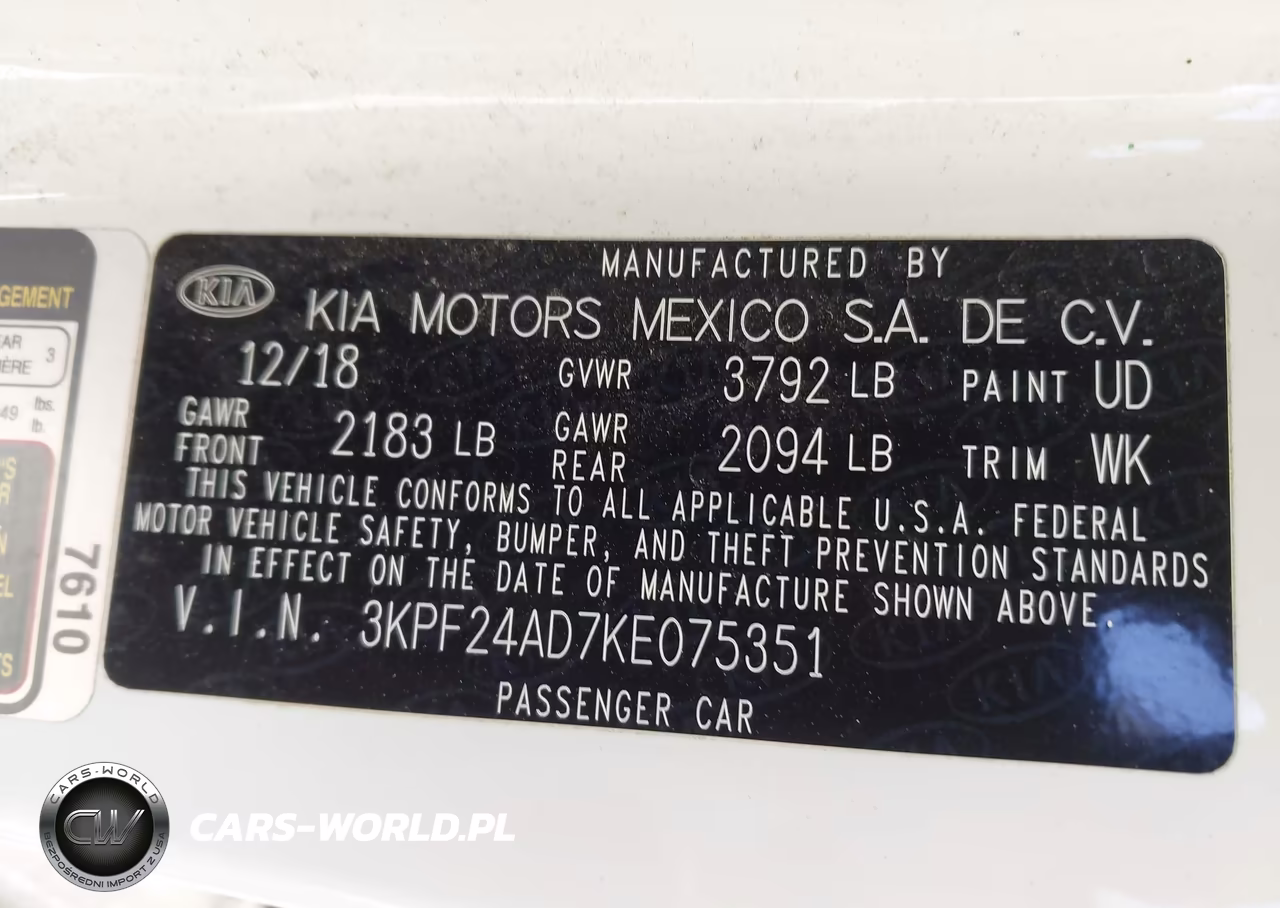 2019 Kia Forte Lxs VIN:3KPF24AD7KE075351 - 9