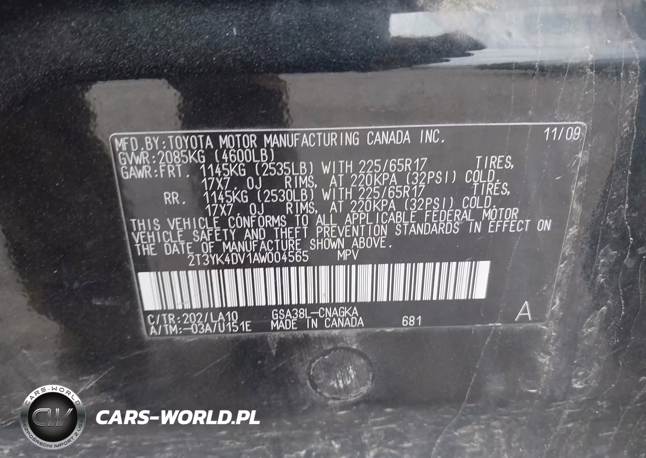 2010 Toyota Rav4 Limited V6 VIN:2T3YK4DV1AW004565 - 9